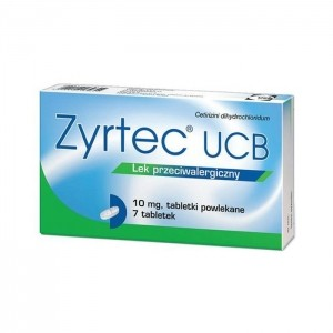 Zyrtec UCB 10 mg 10 tabletek