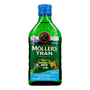 Moller`s Tran Norweski, aromat owocowy, 250 ml