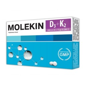 Molekin D3 + K2 Forte 30 tabletek