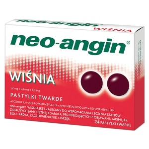 Neo-Angin wiśnia 24 tabletki do ssania