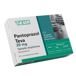 Pantoprazol teva 20mg 14 tabletek