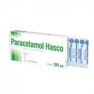 Paracetamol Hasco 125mg czopki 10 sztuk