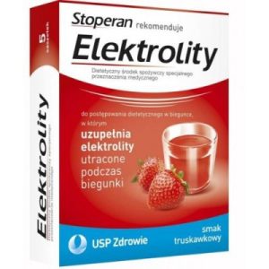 Elektrolity, smak truskawkowy, 7 saszetek-0