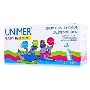 UNIMER BABY Natrium Chloratum 0,9% 50 ampułek po 5ml