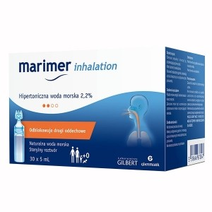 MARIMER Inhalation Hipertoniczna woda morska 30 ampułek po 5ml