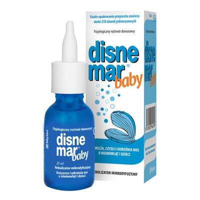 Disnemar Baby woda morska w aerozolu do nosa dla dzieci 25ml-0