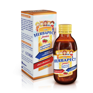 Herbapect Junior syrop na kaszel dla dzieci malinowy-0