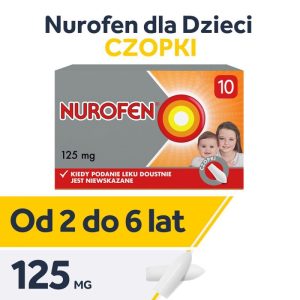 Nurofen czopki dla dzieci od 2 roku życia 125mg 10 sztuk