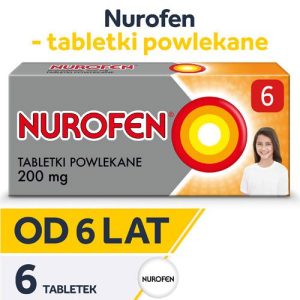 Nurofen tabletki dla dzieci od 6 lat 200mg 6 tabletek