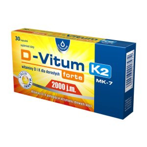 D-Vitum forte 2000 j.m. + K2 MK7 , 30 kapsulek-0