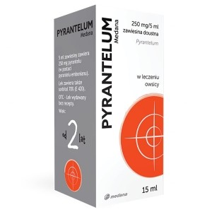 Pyrantelum zawiesina 250mg/5ml 15ml