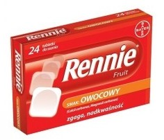 Rennie Fruit 24 tabletki do ssania