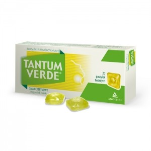 Tantum Verde smak cytrynowy 20 pastylek
