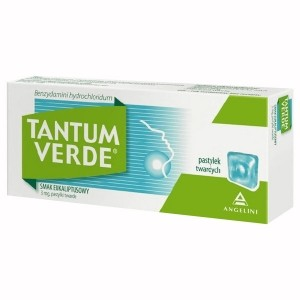 Tantum Verde smak eukaliptusowy 20 pastylek