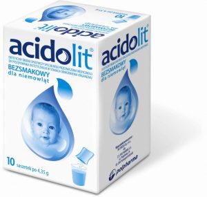 Acidolit, bezsmakowy dla niemowlat, 10 saszetek-0