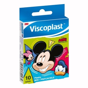 Plastry Viscoplast, Myszka Miki i przyjaciele, 10 sztuk-0