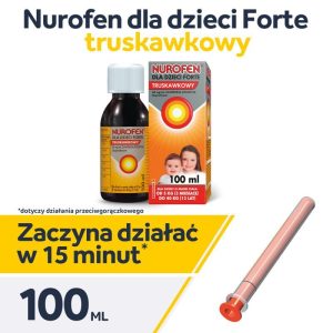 Nurofen dla dzieci Forte, truskawkowy 100ml-0