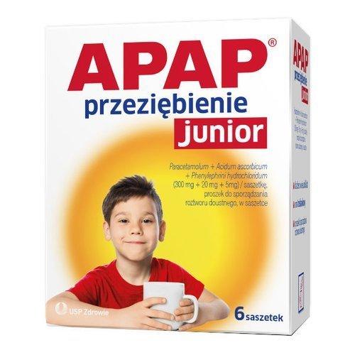 Apap przeziebienie junior 6 sasz-0 Apap przeziebienie junior 6 sasz-0