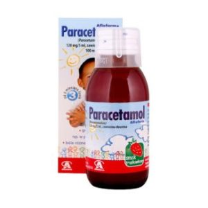 Paracetamol Aflofarm 120 mg/ 5 ml, smak truskawkowy, 100 ml-0
