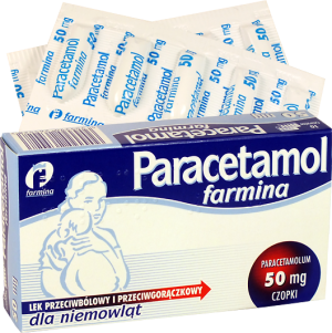 Paracetamol Farmina 50mg, czopki, 10 sztuk-0