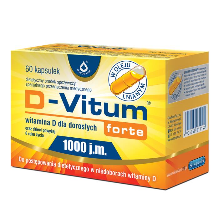 D-Vitum Forte 1000 J.M. 60kaps-0 D-Vitum Forte 1000 J.M. 60kaps-0