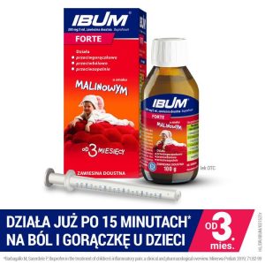 Ibum Forte od 3 miesiaca smak malinowym 200mg/5ml 100g-0