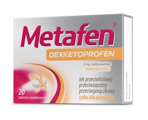 Metafen dexketoprofen 20 tabletek-0