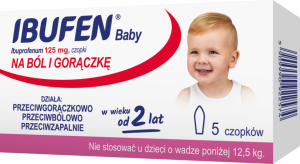 Ibufen Baby czopki 0,125g 5szt.-0