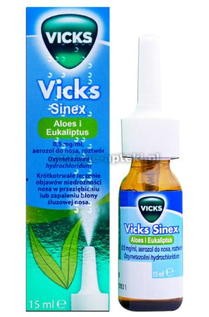 VICKS SINEX Aloes i eukaliptus aerozl do nosa 15ml-0