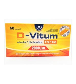 D-Vitum Forte 2000 j.m. dla doroslych 60kaps-0
