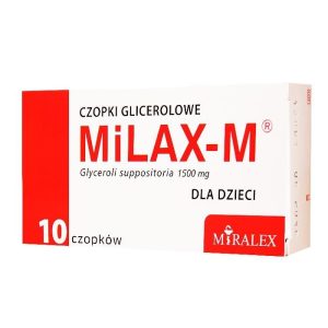 Milax-M, czopki glicerolowe dla dzieci, 10 sztuk-0