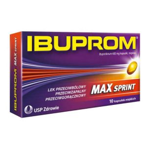 Ibuprom MAX Sprint kaps.miękkie 0,4g 10kap-0