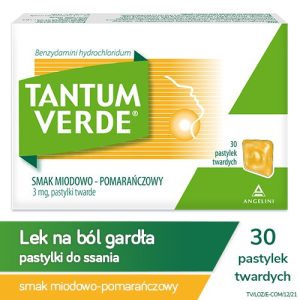 TANTUM VERDE o smaku miodowo - pomarańczowym - 30 pastylek-0