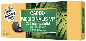 Węgiel leczniczy VP 300mg x 20 tabl.-0