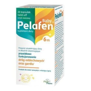 Pelafen Baby 6m+ smak owocowy, 20 kapsułek-0
