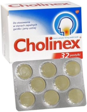 Cholinex pastyl.twarde 0,15 g 32 pastyl.-0