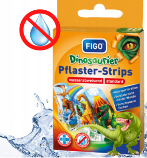 Apteo Zestaw plastrów dziecięce dinozaury -0